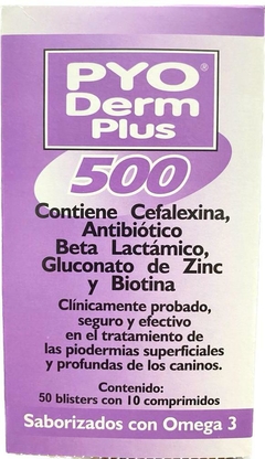 PYO DERM PLUS 500MG X 500 COMP