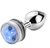 Plug Anal Grande Em Metal Com 13 Cores E Controle - comprar online