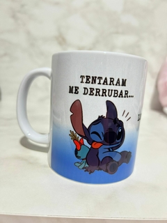 Caneca Stick- Tentaram me derrubar