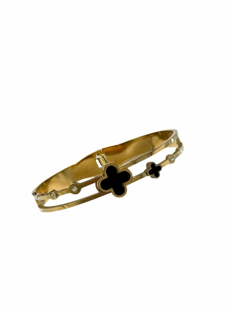 Bracelete inspiração Trevo preto - comprar online