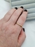 Anel quadrado com microzirconia