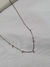 Chocker delicada com cristais rosa