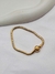 Pulseira de berloque dourada