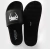 Sandalia Slide Basic Preto e Branco - Shop Combat 