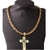 Corrente de pescoço Hip Hop Rock Masculino Cruz Redonda Conta Corrente Colar de Aço Inoxidável Senhoras Jesus Pingente Estilo Punk Jóias Atacado - loja online