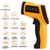 Termômetro infravermelho a laser DZYTEK com armazenamento de dados Medidor de temperatura de alarme de alta temperatura baixa -58°F-1742°F Termômetro digital pistola - E-Létro