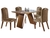 Mesa de Jantar Rave 1.20×0.80 Com 4 Cadeiras – Castanho Prêmio - comprar online
