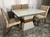 Conjunto Sala de Jantar Mesa 120 Agata Off White/Imbuia 4 Cadeiras Virgínia Bege 07 - comprar online