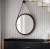 Espelho Decorativo 54cm com Alça Preto