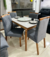 Mesa Egeu 120 com 4 Cadeiras Helena Cinza Mel/Off White – MADESALA - comprar online
