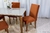 Mesa Jantar Tampo Cop Off 120×80 4 Cadeiras Luxo Veludo Cobre - Duarte Móveisbr