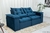 Sofá Retrátil Reclinável 3 Lug 2.00m Veludo Azul - comprar online