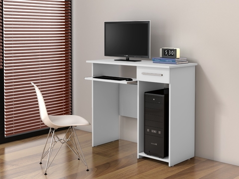 Mesa para Computador JL 032 Branco – JL MÓVEIS