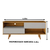 Rack Bancada Larg.1.35m TV até 50″ Freijó/Off Notável - comprar online