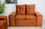 Sofá 3 e 2 lugares Veludo Terracota 549 – D28 Soft - loja online