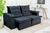 Sofá Retrátil Reclinável 2.00m Veludo Preto 21 – D28 Soft - comprar online