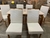 Mesa 160 com 6 Cadeiras Bia Mel -Off White - comprar online