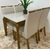 Mesa 120 com 4 Cadeiras Bia Mel/Off White
