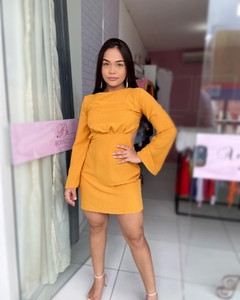 Vestido manga larga