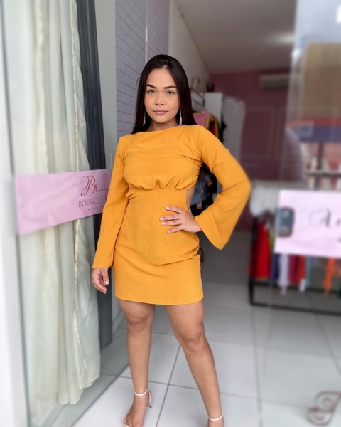 Vestido manga larga