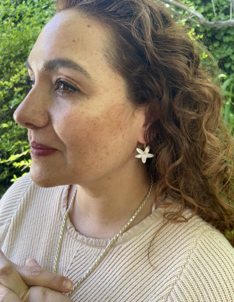 Aros Azahar con argolla acero