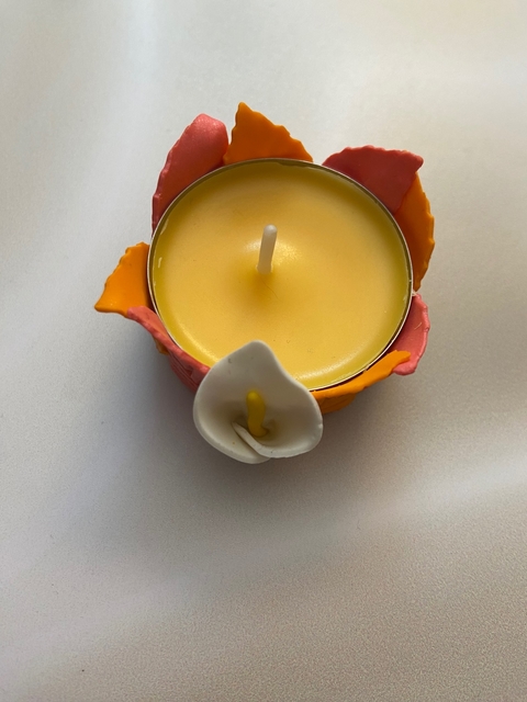 Vela + porta vela ARREBOL