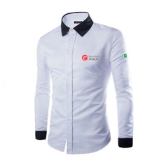 CAMISA SOCIAL PERSONALIZADA MANGA LONGA (UNISSEX)
