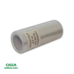 Caja de 36 unidades de cintas de embalar transparente de 48 mm de ancho y 100 metros de largo.