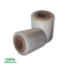 Caja de rollos de film stretch virgen de 10 cm, ideales para embalaje y protección de productos.