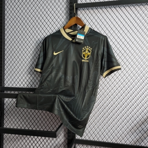 Camisa da Seleção Brasileira Edição Especial Preto e Dourado 2022/23