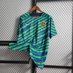 Camisa da Seleção Brasileira Edição Especial Verde e Azul 2022/23 na internet
