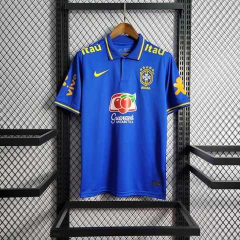 Camisa da Seleção Brasileira Polo Azul 2022/23