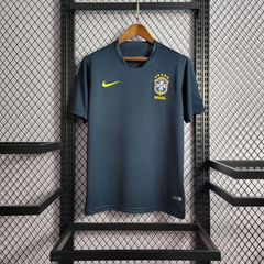 Camisa da Seleção Brasileira Verde Escuro 2021/22 - Treino