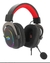 Fone de ouvido over-ear gamer Redragon Zeus X pret na internet