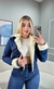 Jaqueta Jeans de Pelo Branco - comprar online