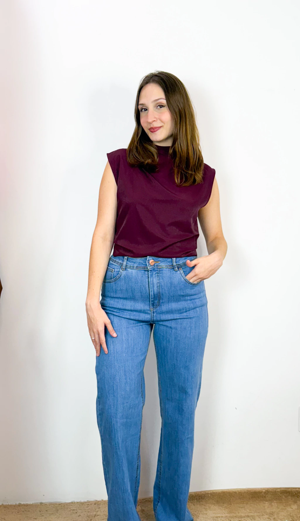 Calça Jeans Wide Leg
