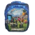 Mochila 3D escolar Infantil Turma Minecraft filme com ziper e 3 compartimento