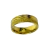 Anel Trabalhado Metal Dourado 2 Fios - Aço Inoxidavel 8MM - UpVidaBoa