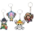 Kit 4 Chaveiros One Piece - comprar online