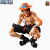 Kit 2 Bonecos 17cm Articulado Luffy + Portgas One Piece Heroes Action figure