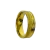 Anel Trabalhado Metal Dourado 2 Fios - Aço Inoxidavel 8MM na internet