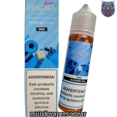Botella de E-Liquid MAGNA sabor chicle de arándano de 60ml.