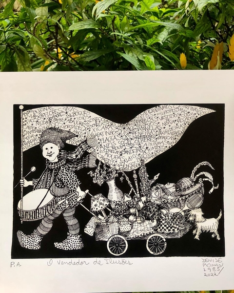 Cópia digital “O vendedor de ilusões” na internet