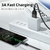Fast magnetic cable support charging and data transmission Nylon Braided Data Ca - comprar online