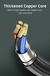 Fast magnetic cable support charging and data transmission Nylon Braided Data Ca