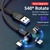 Fast magnetic cable support charging and data transmission Nylon Braided Data Ca