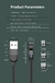 Imagem do Fast magnetic cable support charging and data transmission Nylon Braided Data Ca