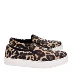 Slip On Aveludado Animal Print Estampa Onça Santa Lolla - comprar online