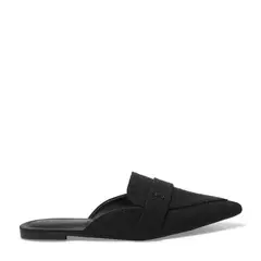 Imagem do Mule Mocassim Linho Copacabana Bico Fino Santa Lolla