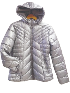 Jaqueta Puffer Feminina Metalizada By Unna - comprar online